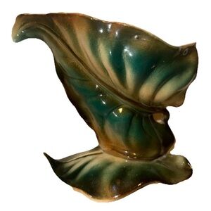 Shawnee Banana Leaf Vase Mid Century Modern Art Pottery MCM